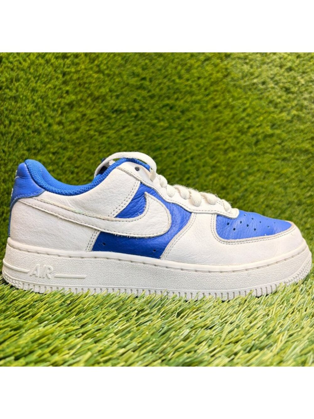Nike Air Force 1 Low By You Womens Size 7 Blue White Athletic Shoes Sneakers